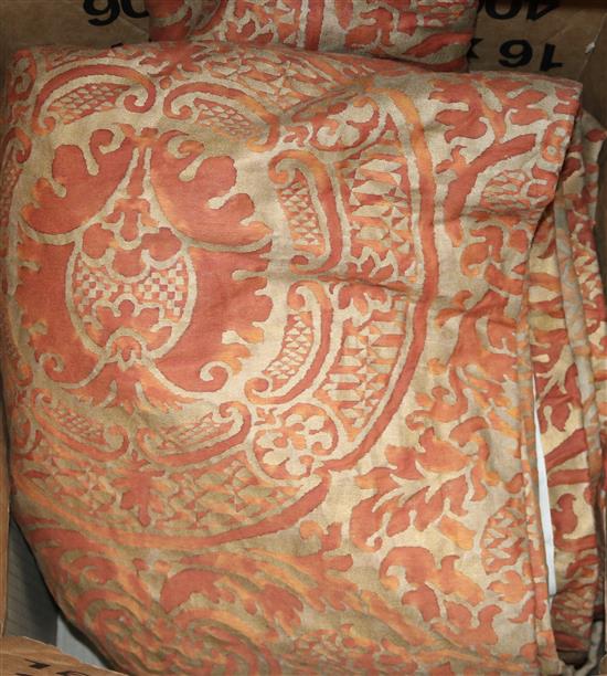 A Fortuny fabric table cloth